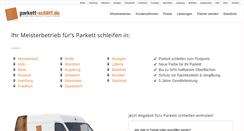 Desktop Screenshot of parkett-schliff.de
